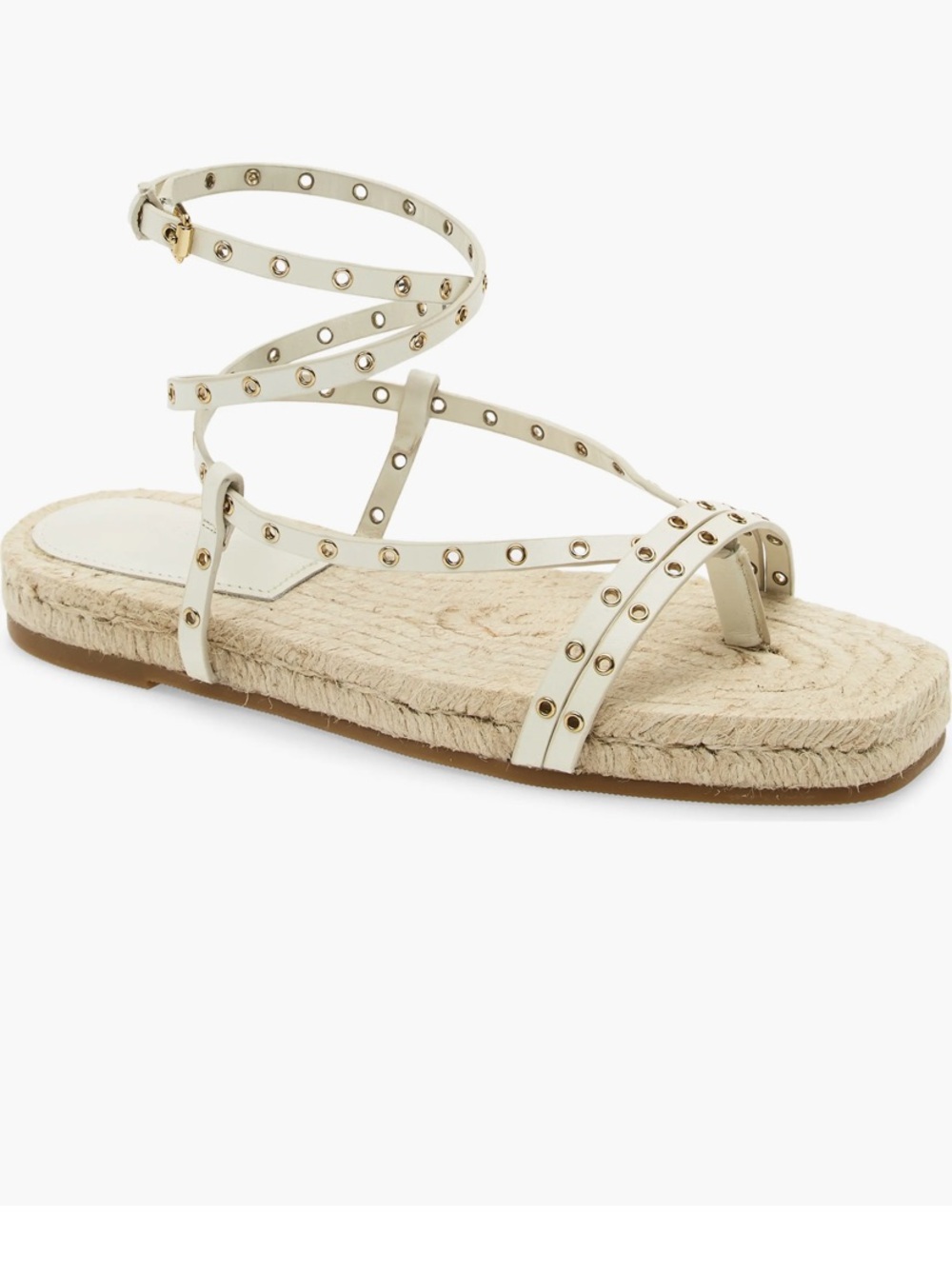 Madewell Mira White Espadrille Beachy Sandals Women’s Size 8
